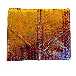 Vintage Kane M Snakeskin Bifold Wallet